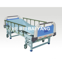 a-44 Three-Function Manual Hospital Bed with ABS Bed Head